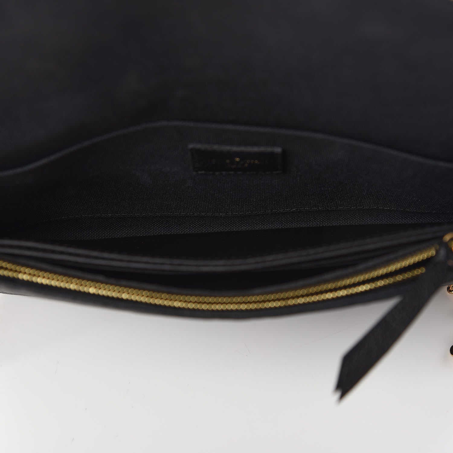 Louis Vuitton Empreinte Pochette Felicie Chain Wallet Black 5 of 12