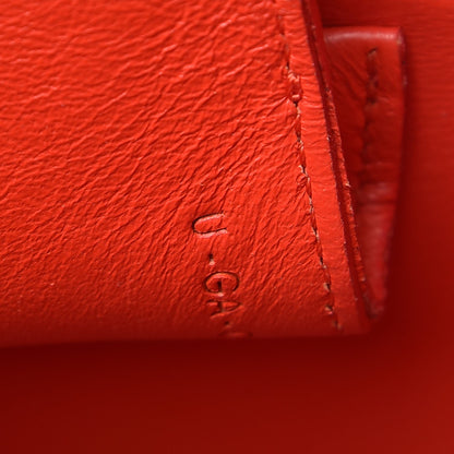 Celine Elephant Calfskin Mini Tri-Color Belt Bag Vermillion 9 of 10