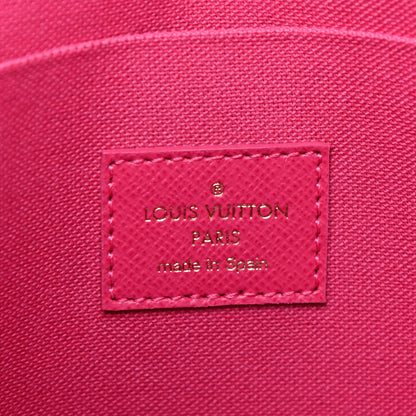 Louis Vuitton Monogram 2021 Christmas Animation Hollywood Pochette Felicie Chain Wallet Fuchsia 6 of 8