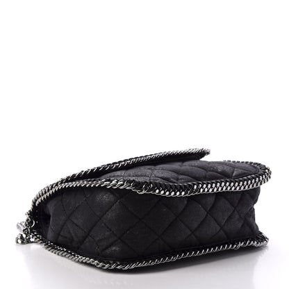 Stella McCartney Shaggy Deer Quilted Falabella Shoulder Bag Black 4 of 8