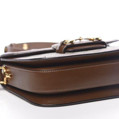 Gucci GG Supreme Monogram Horsebit 1955 Shoulder Bag Beige Brown Sugar 9 of 10