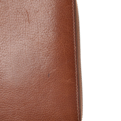Hermes Veau Rodeo Globe Trotter Zip Agenda PM Gold 10 of 10
