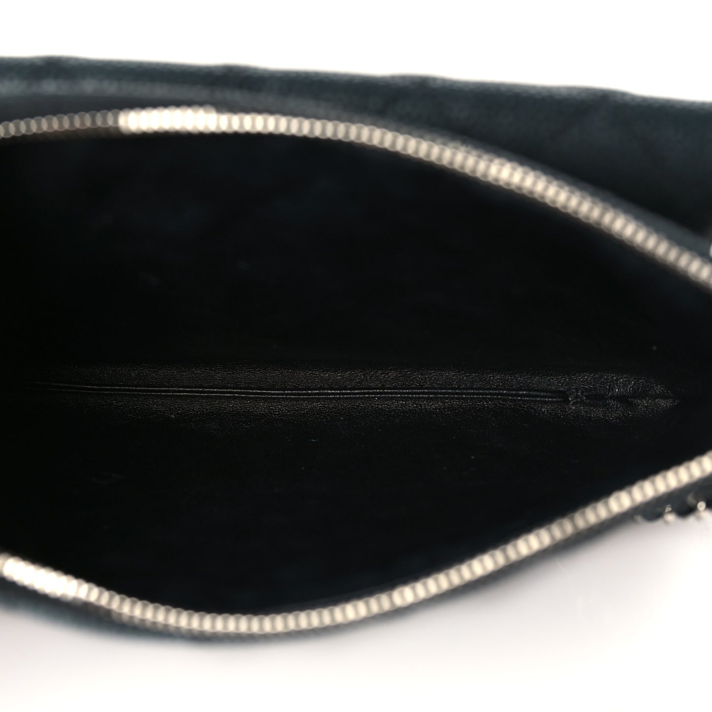 Iridescent Caviar Quilted Daily Zip Crossbody Bag Black