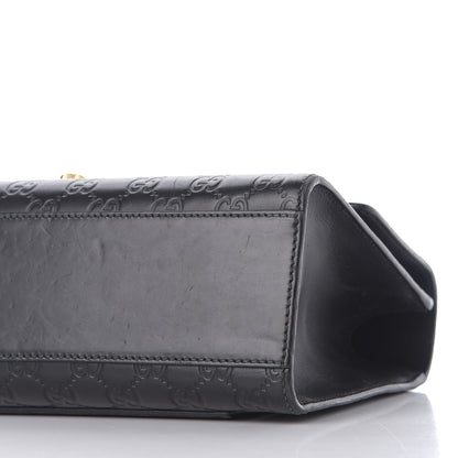 Gucci Guccissima Medium Padlock Shoulder Bag Black 6 of 10