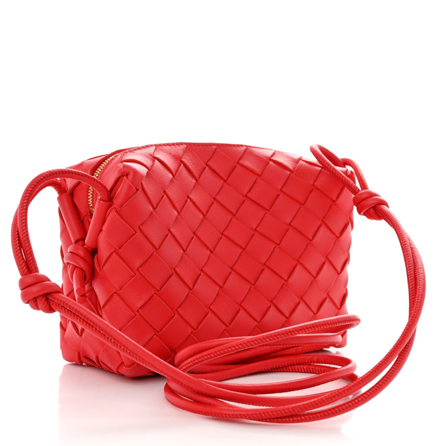 Bottega Veneta Nappa Intrecciato Mini Loop Camera Bag Redstone 3 of 9