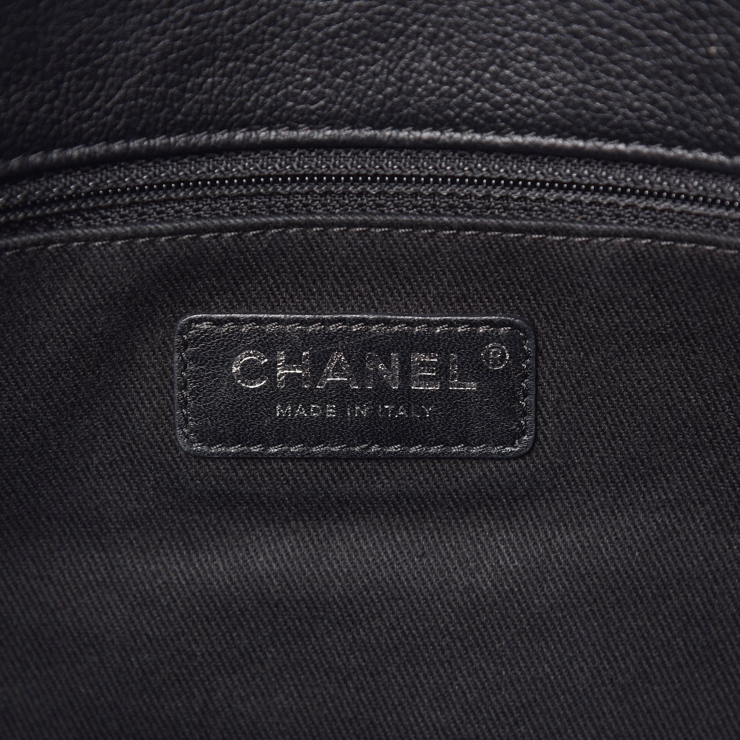 Chanel Grained Calfskin Stitched Medium Braided With Style Flap Black 6 of 10