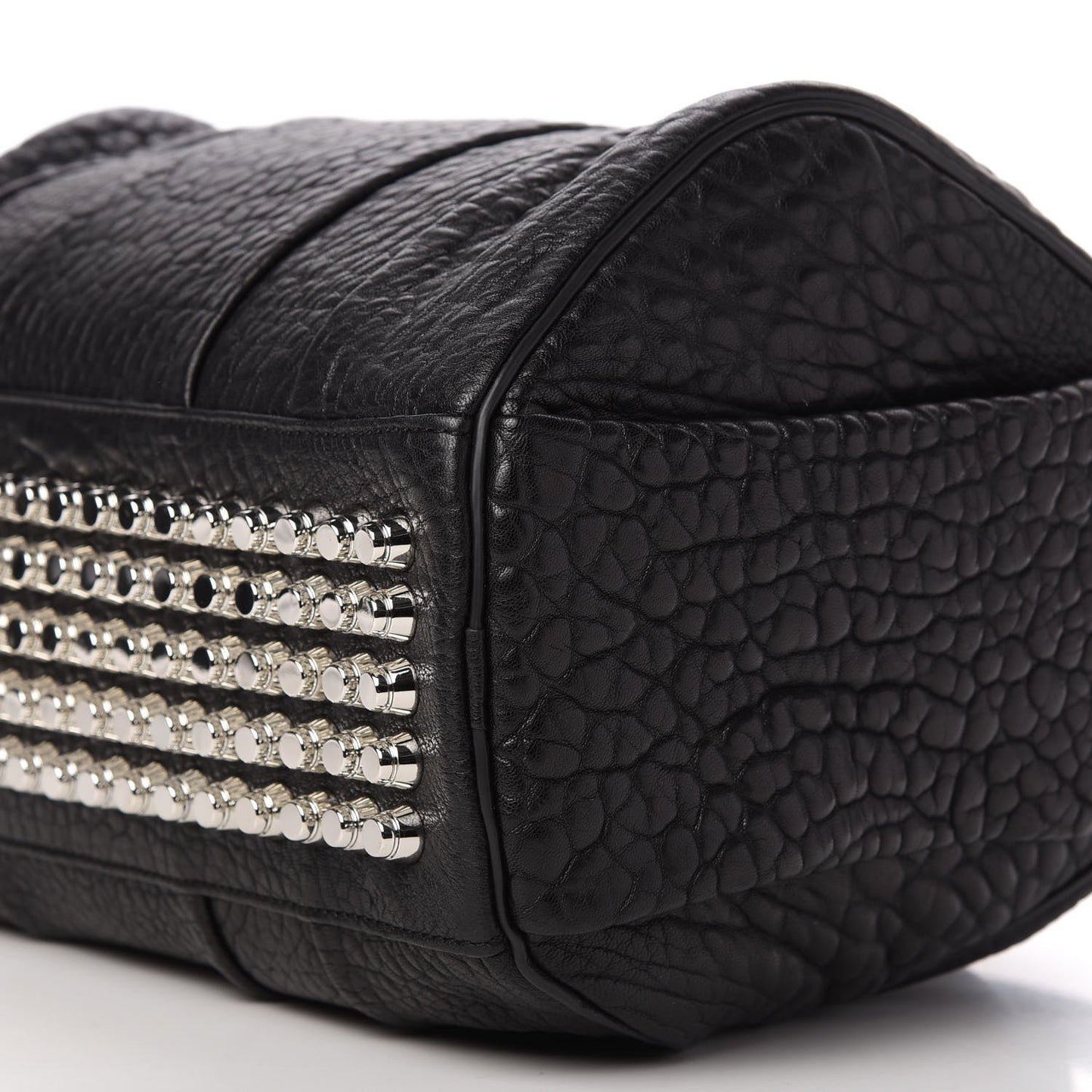 Pebbled Lambskin Rocco Black Nickel Hardware