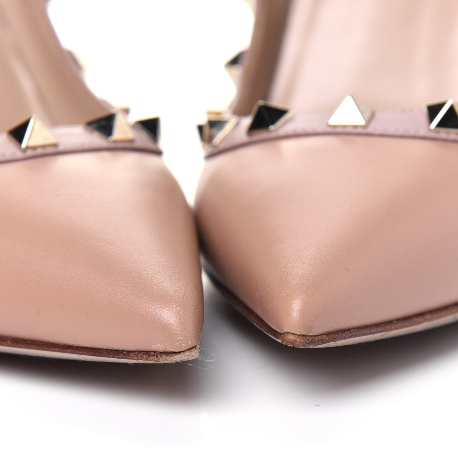Valentino Garavani Nappa Rockstud 100mm Pumps 38.5 Soft Noisette Poudre 9 of 15