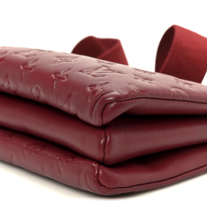 Louis Vuitton Lambskin Embossed Monogram Coussin PM Wine 11 of 11
