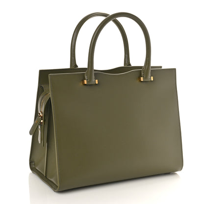 Saint Laurent Grain De Poudre Medium Uptown Tote Vert Kaki 3 of 8
