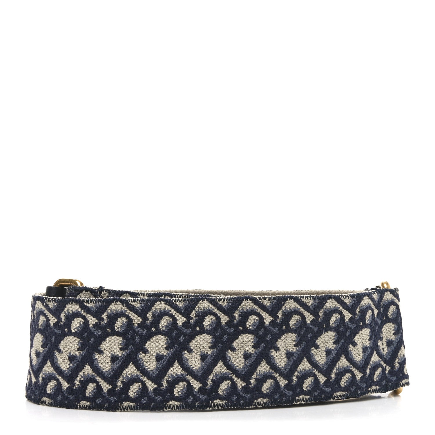 Christian Dior Oblique Shoulder Strap Blue 2 of 4