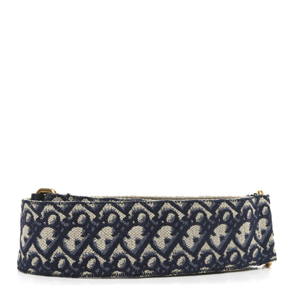 Christian Dior Oblique Shoulder Strap Blue 2 of 4