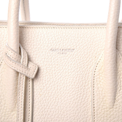 Saint Laurent Grained Calfskin Small Sac De Jour Porcellana 8 of 10