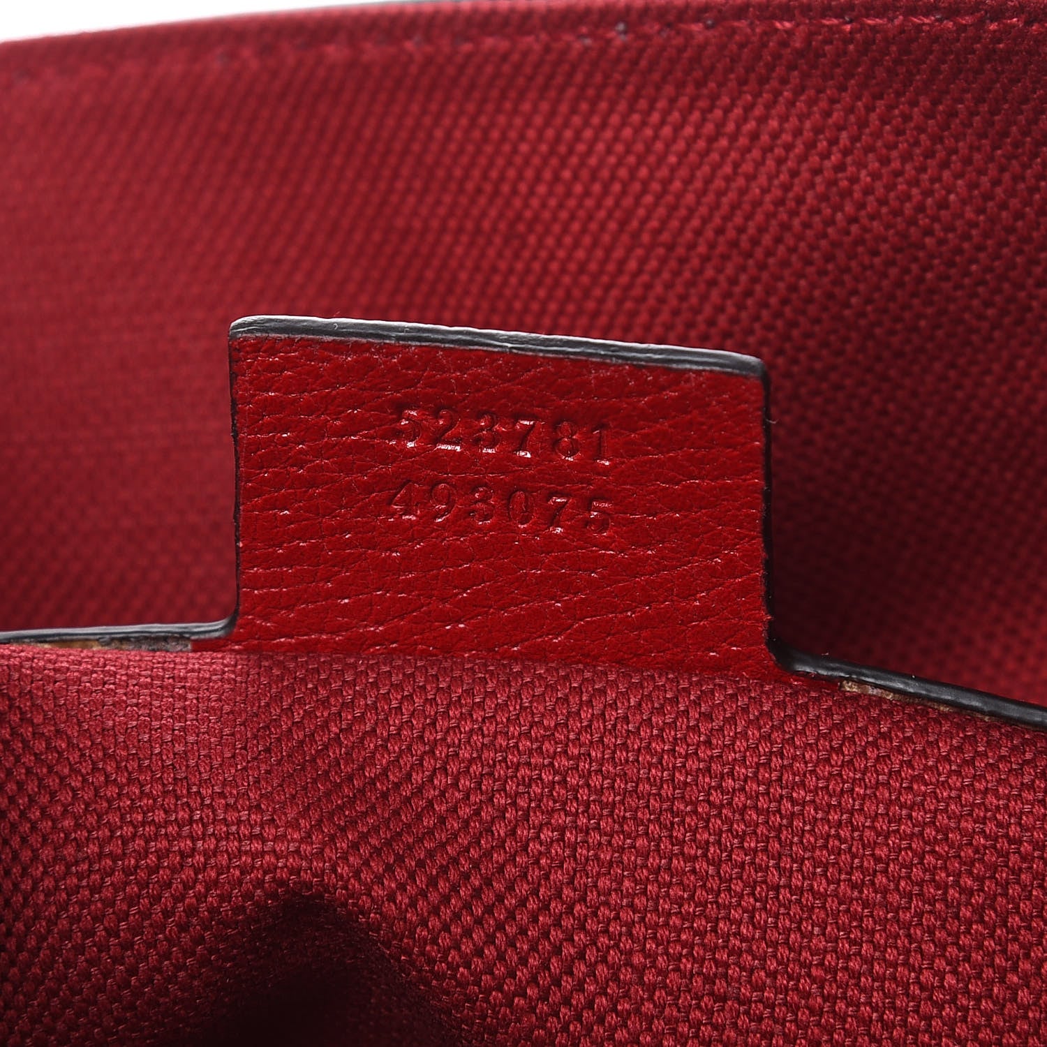 Gucci Canvas Calfskin Sylvie Stripe Logo Mens Tote Red White Blue 7 of 9