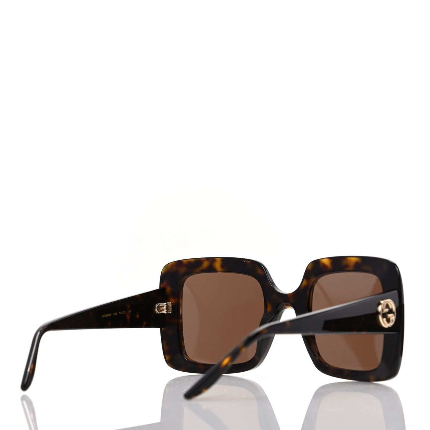 Acetate Square Frame Sunglasses GG0896S Tortoise