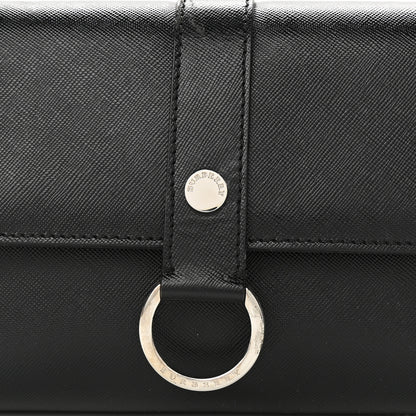 Burberry Textured Calfskin Shoulder Bag Black 8 of 12