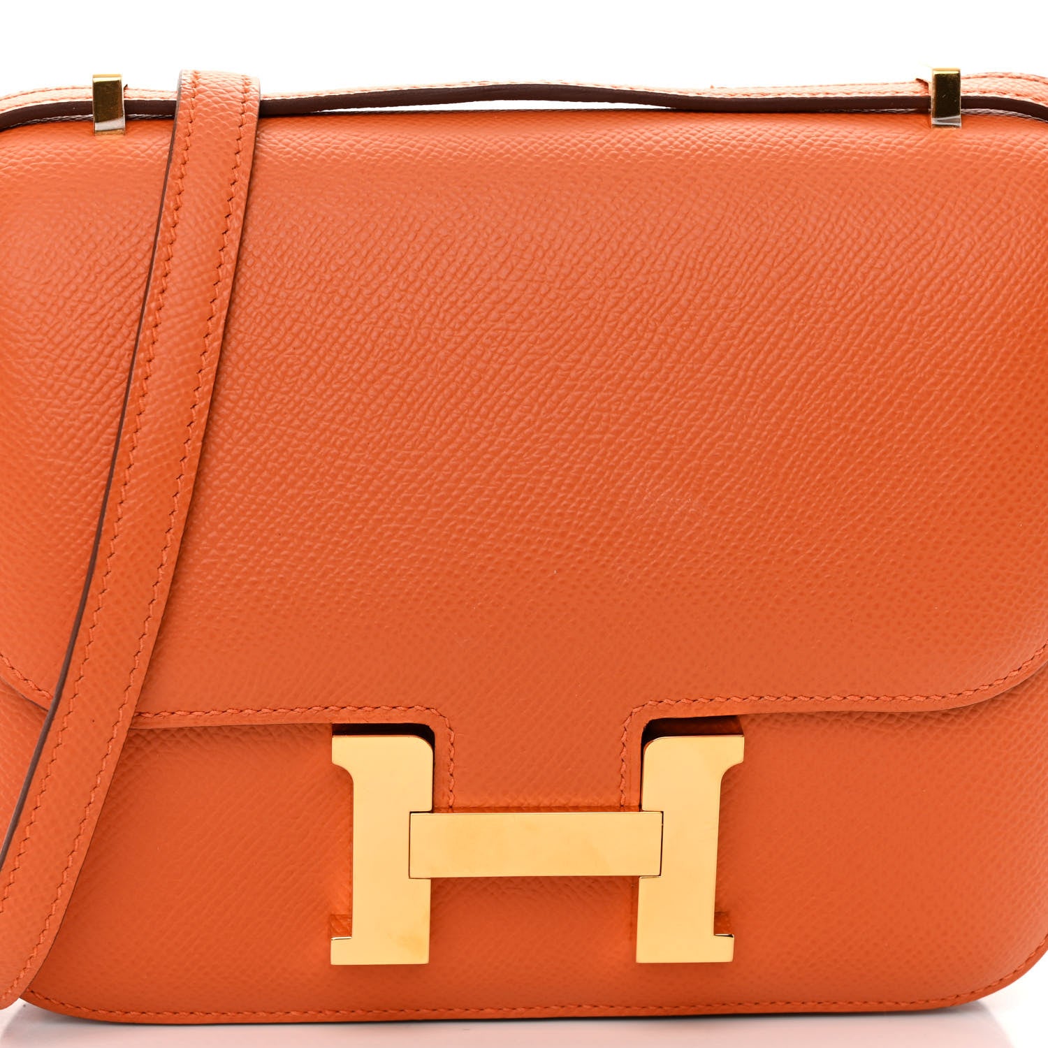 Hermes Epsom Constance 18 Orange 9 of 11
