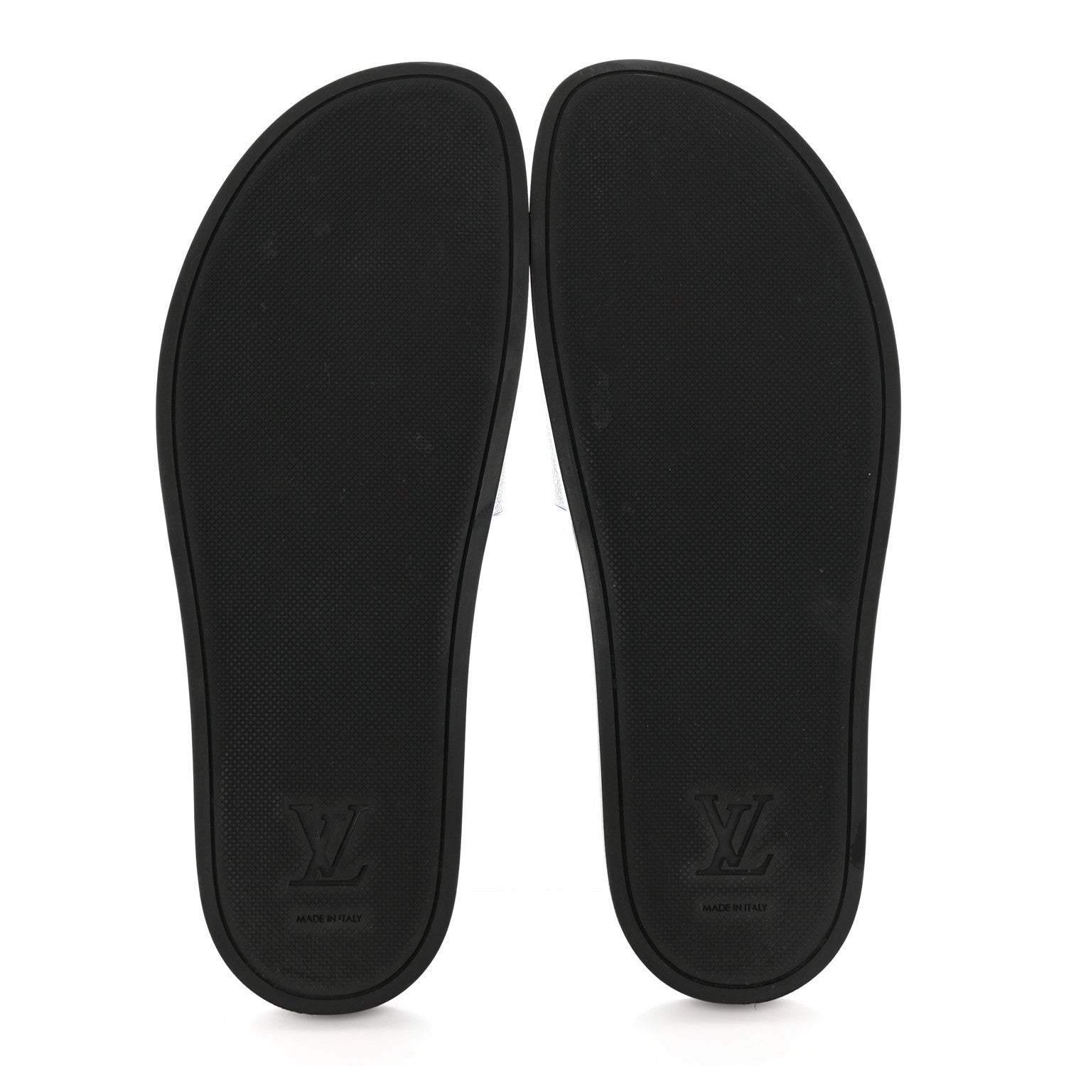 Louis Vuitton Rubber Monogram Eclipse Mens Waterfront Mules 10 Black 5 of 8