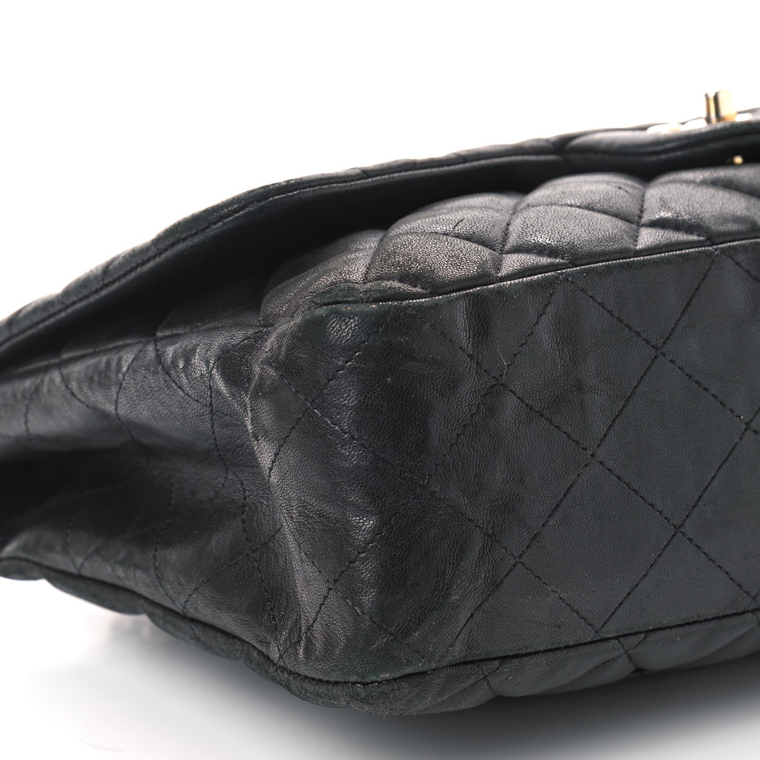 Chanel Lambskin Quilted Jumbo Single Flap Black 9 of 16