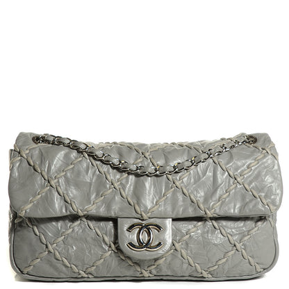 Chanel Calfskin Ultra Stitch Oversized Flap Grey 14 of 24