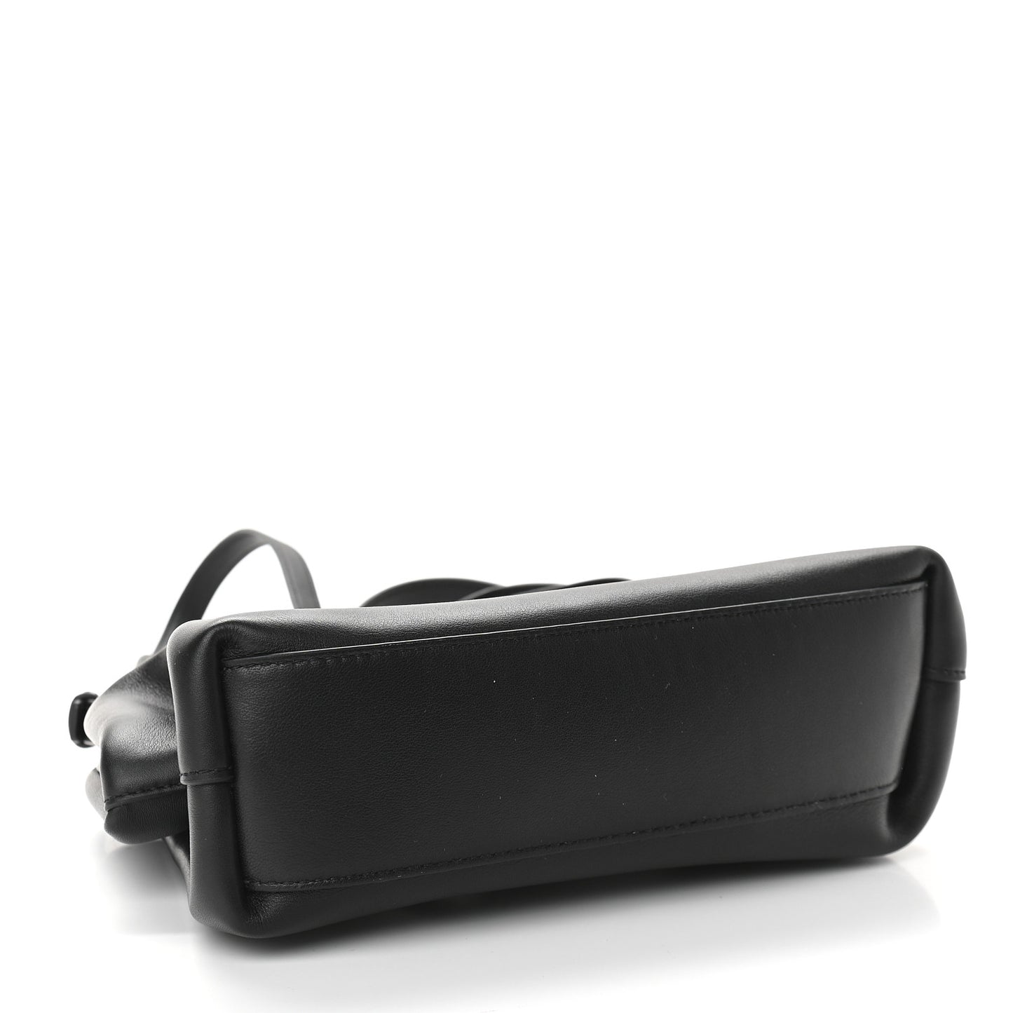 Calfskin Small The Point Triangle Bag Black