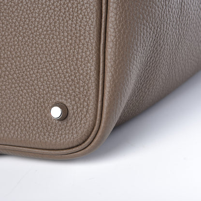 Hermes Taurillon Clemence Picotin Lock 22 MM Etoupe 11 of 12