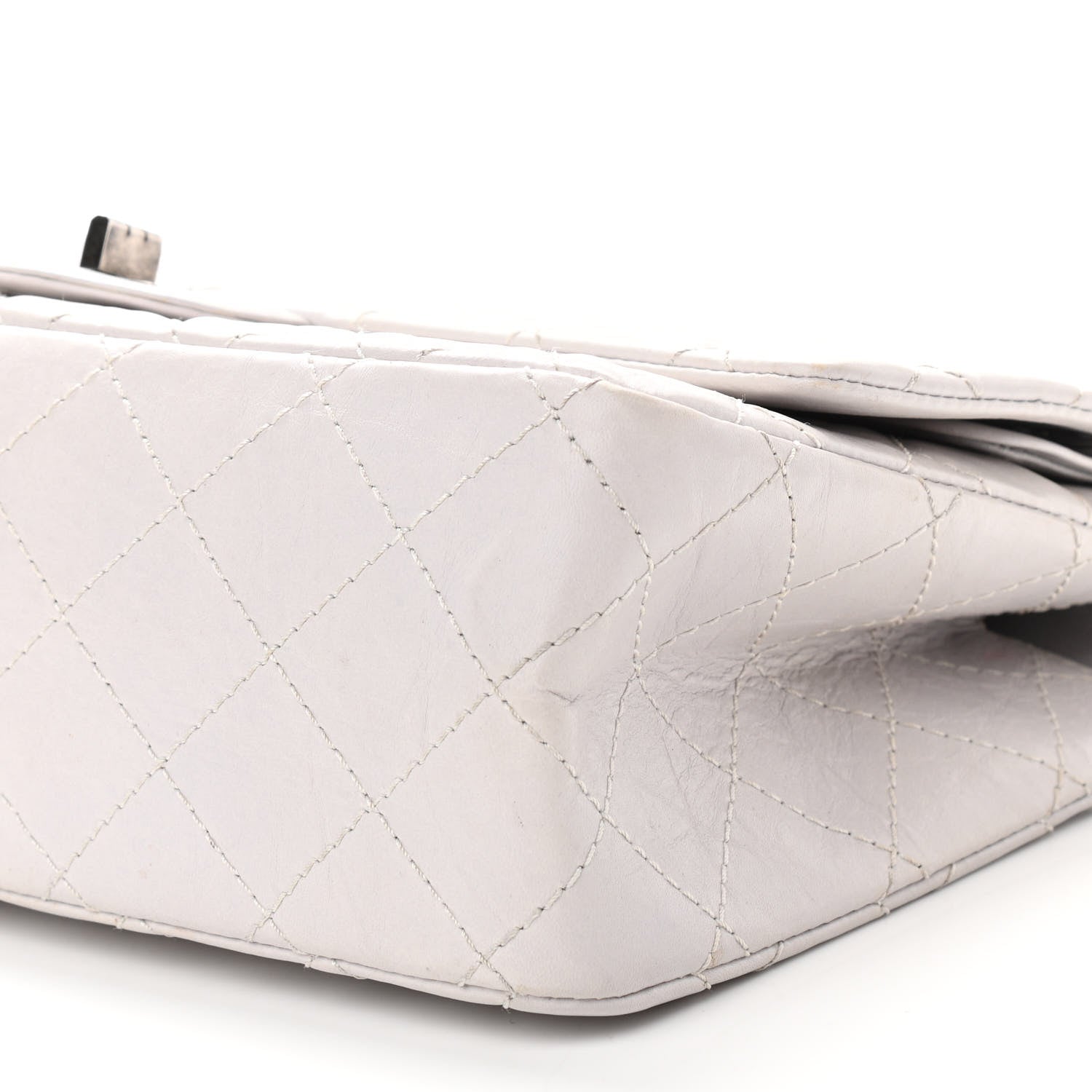 Chanel Aged Calfskin Quilted 2.55 Reissue 226 Flap Ivory 9 of 11