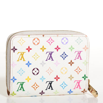 Louis Vuitton Monogram Multicolor Zippy Coin Purse White 3 of 7