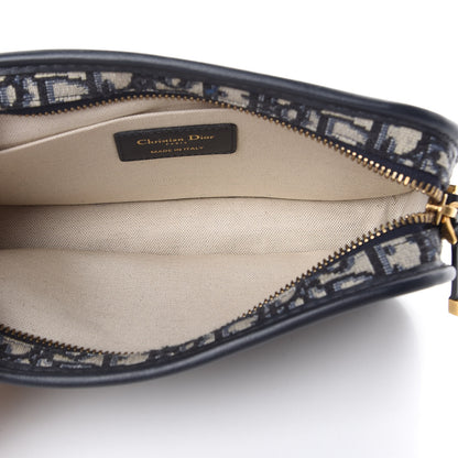 Christian Dior Oblique Diorquake Clutch Blue 4 of 7