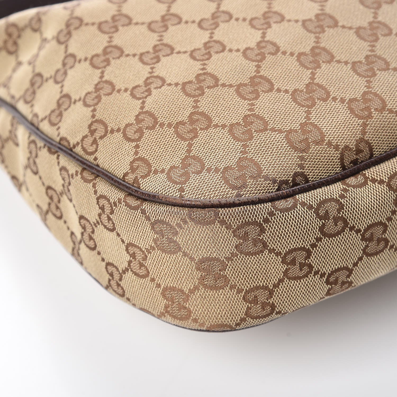 Gucci Monogram Medium Charmy Hobo Dark Brown 13 of 18