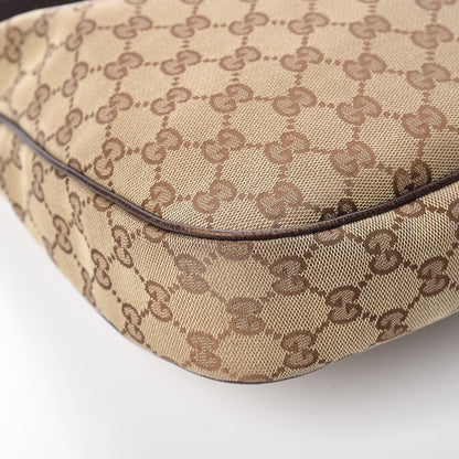 Gucci Monogram Medium Charmy Hobo Dark Brown 13 of 18