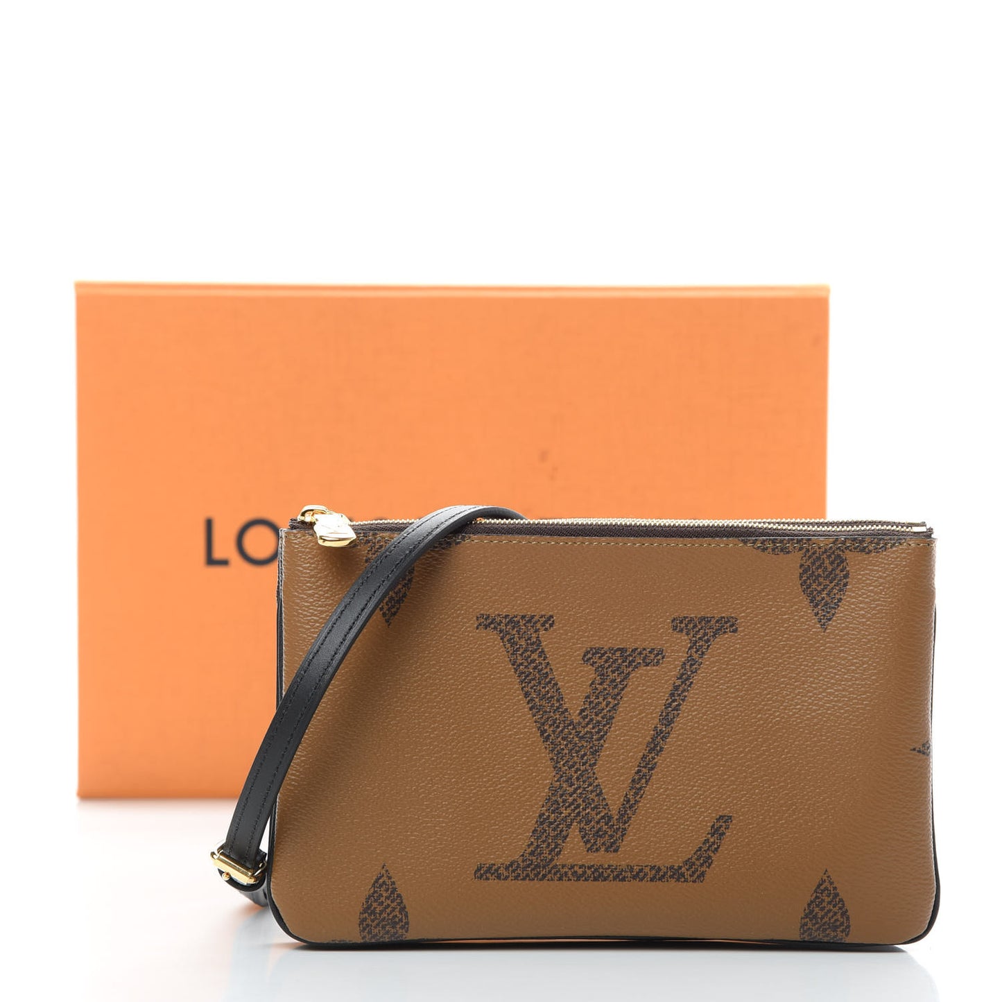 Reverse Monogram Giant Double Zip Pochette