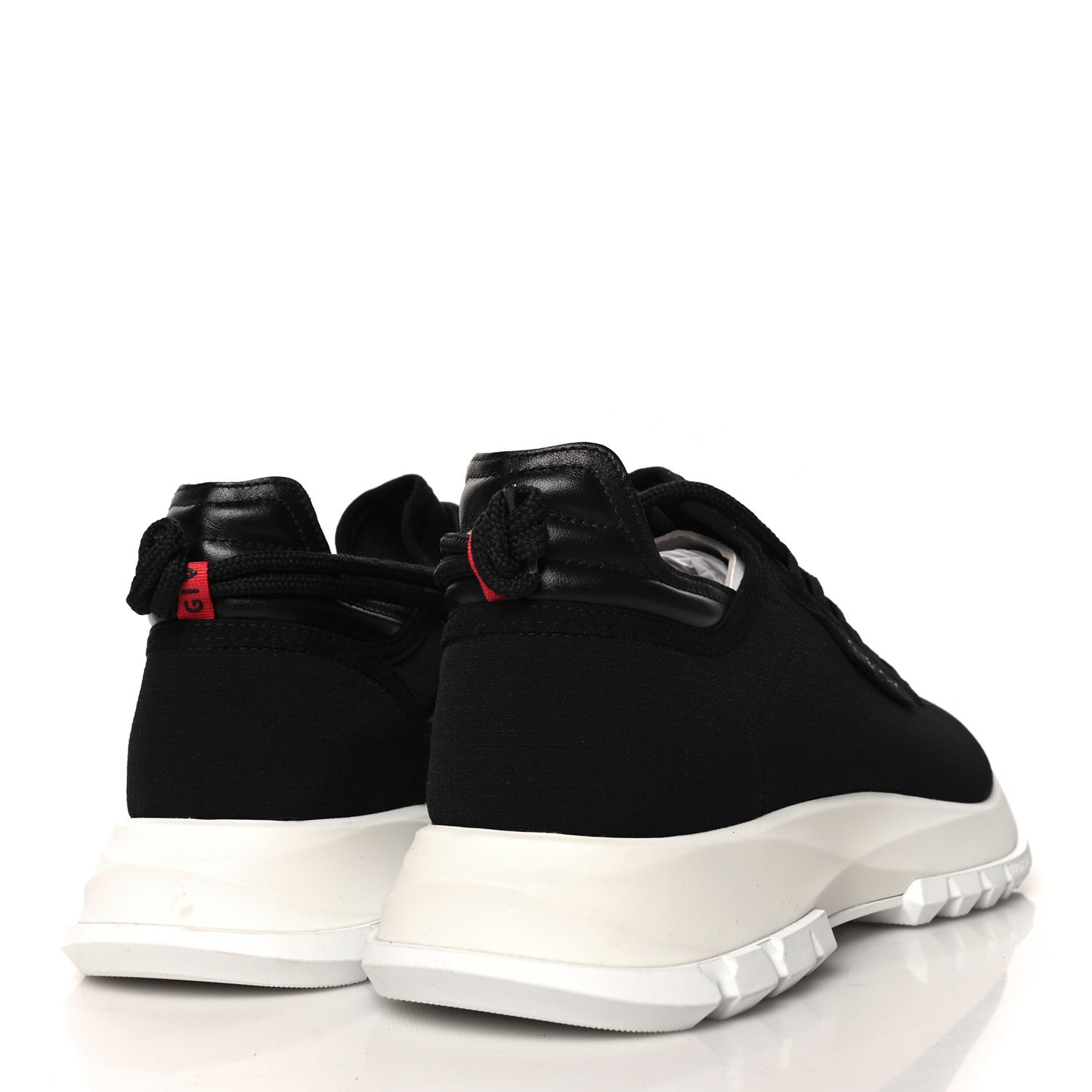 Neoprene Calfskin Spectre Low Runners Sneakers 40 Black