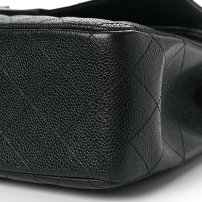 Chanel Caviar Quilted Jumbo Double Flap Black 9 of 12