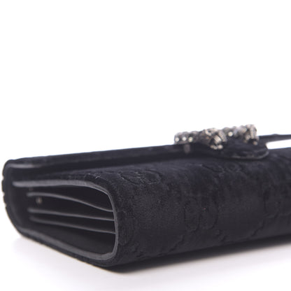 Gucci Velvet GG Monogram Mini Dionysus Chain Wallet Black 7 of 10