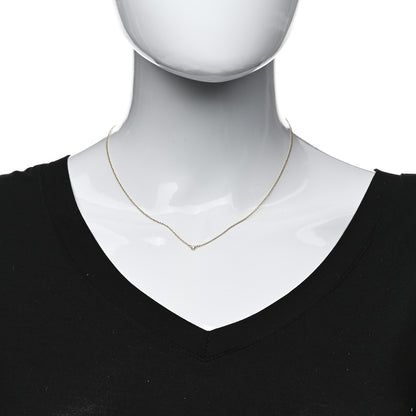 Tiffany 18K Yellow Gold Diamond .08ct Elsa Peretti Diamonds by the Yard Pendant Necklace 2 of 5