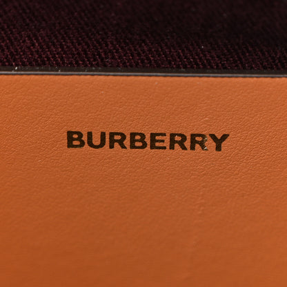 Burberry Canvas Vintage Check Calfskin Medium Freya Tote Briar Brown 6 of 13