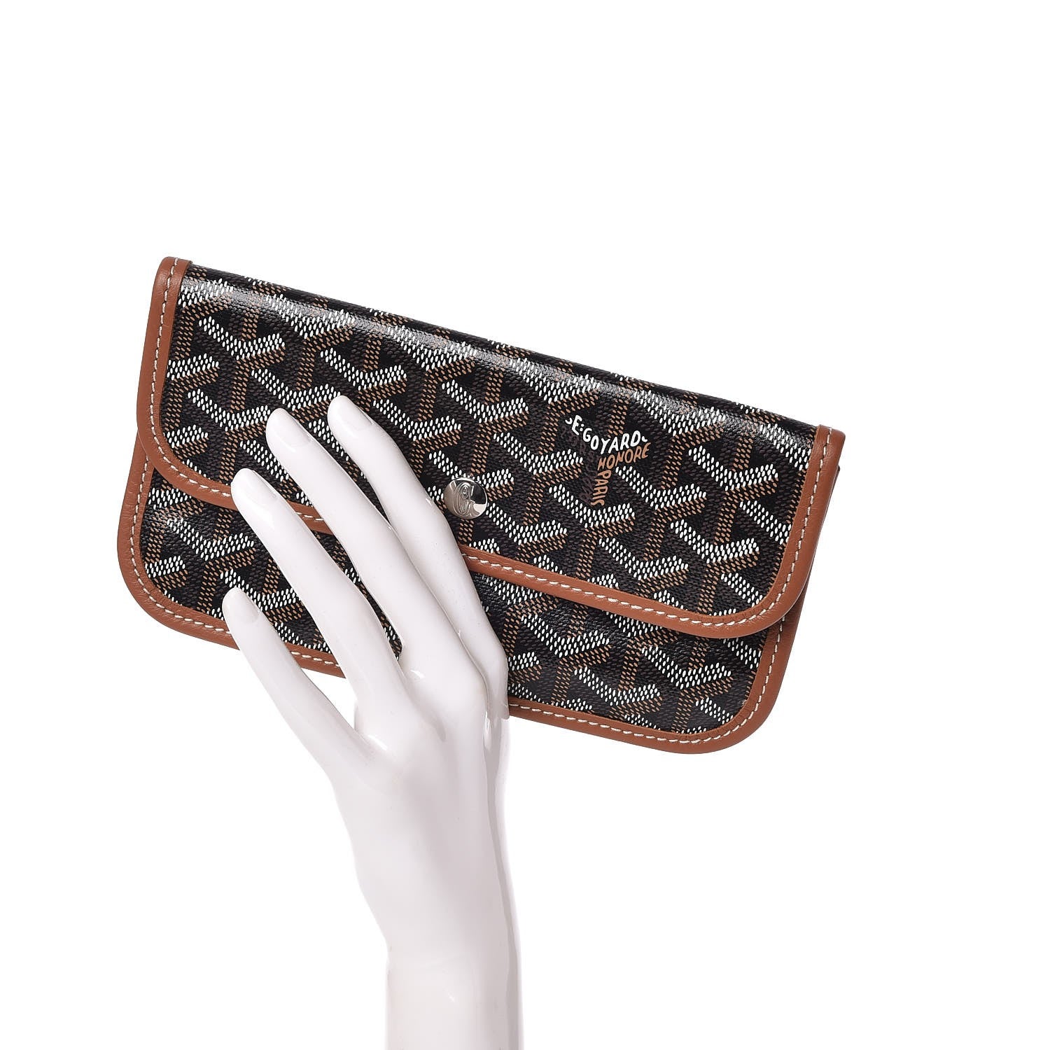 Goyard Goyardine Pouch Black Gold 2 of 6