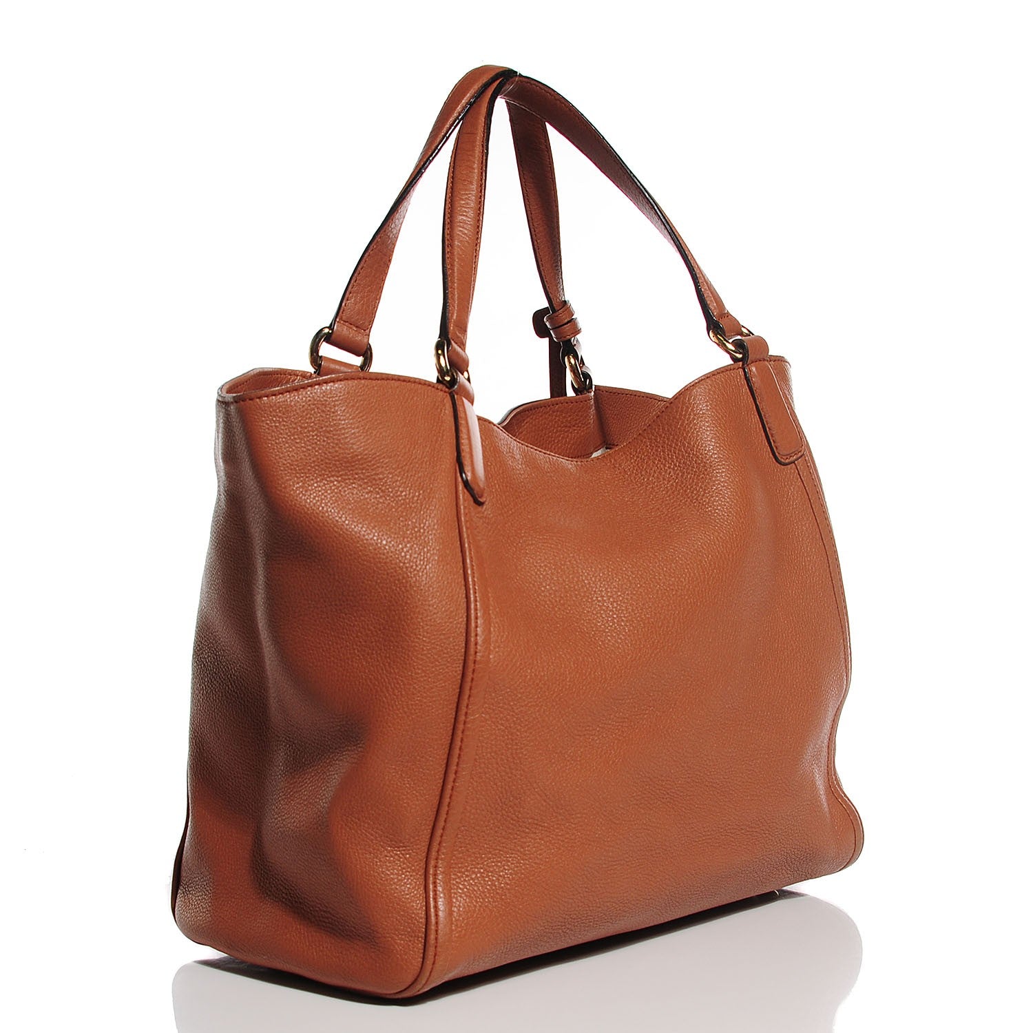 Gucci Pebbled Calfskin Medium Soho Shoulder Bag Moka 3 of 9