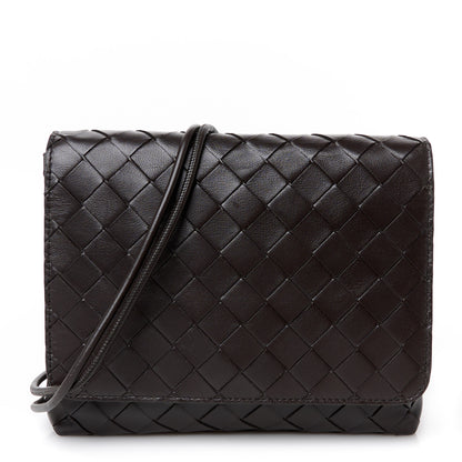 Bottega Veneta Lambskin Intrecciato Mini Crossbody Bag Fondant 1 of 11
