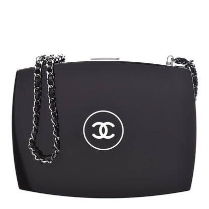 Chanel Plexiglass Compact Box Clutch Black 1 of 10