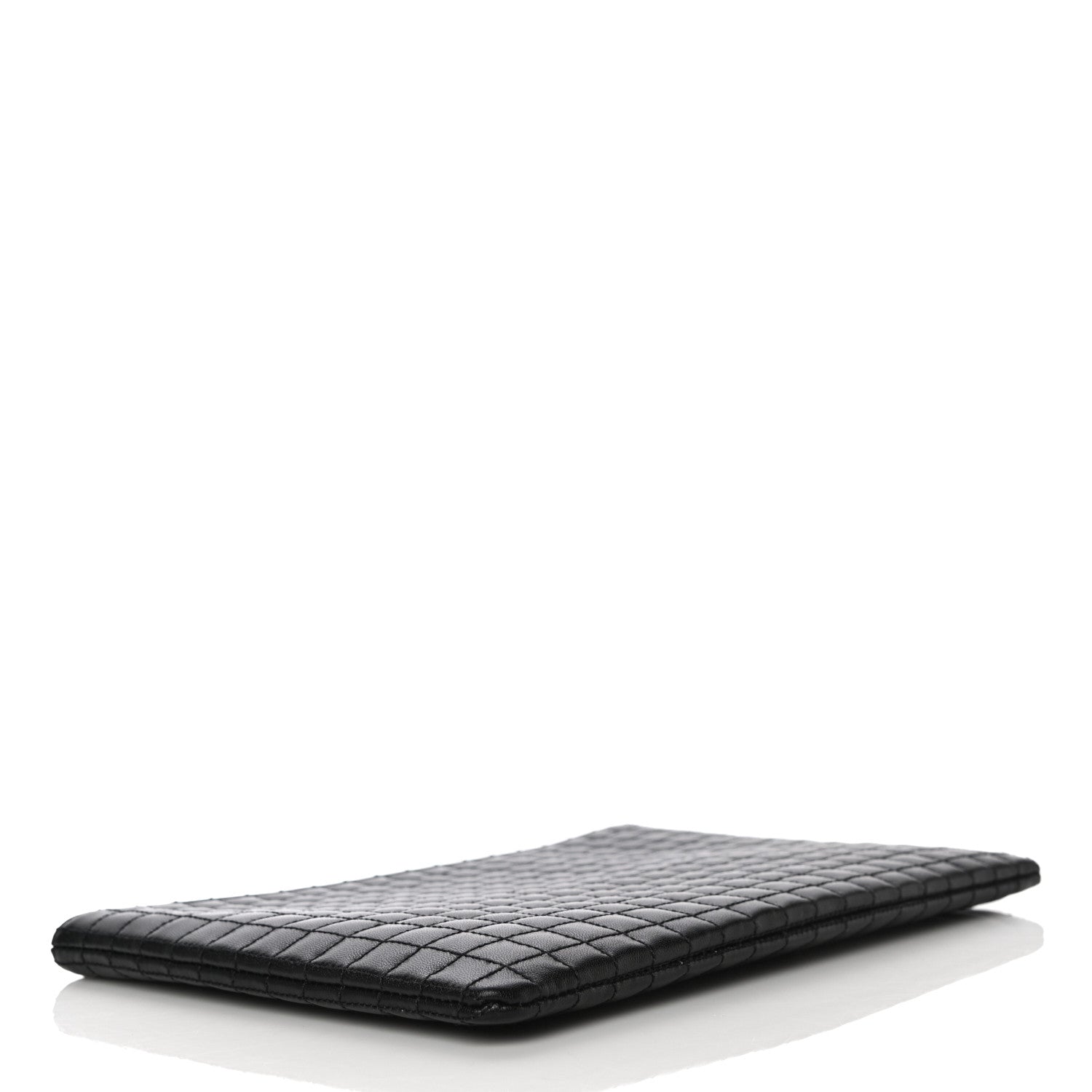 Celine Calfskin Quilted C Charm Pouch Black 4 of 11