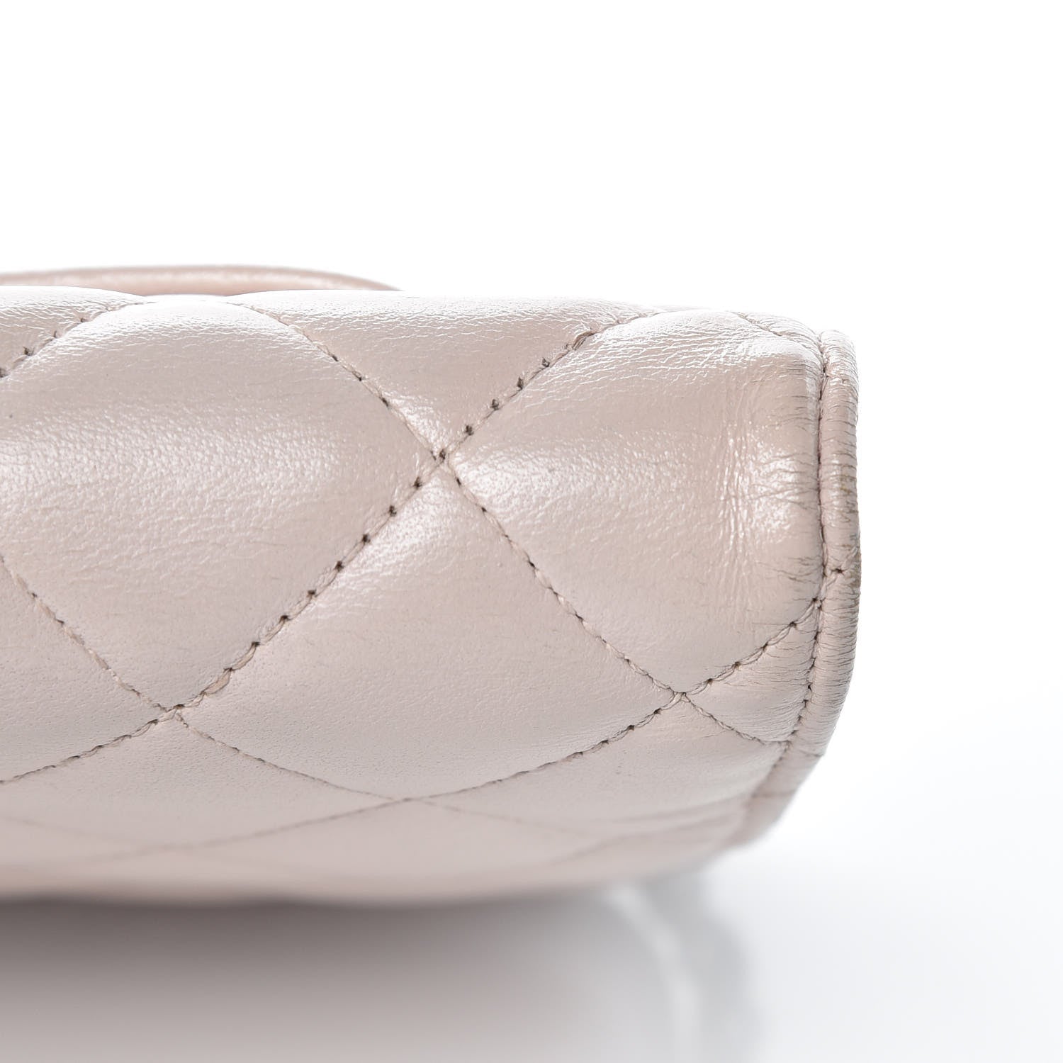 Chanel Lambskin Quilted Wallet On Chain WOC Rose Pale 15 of 17