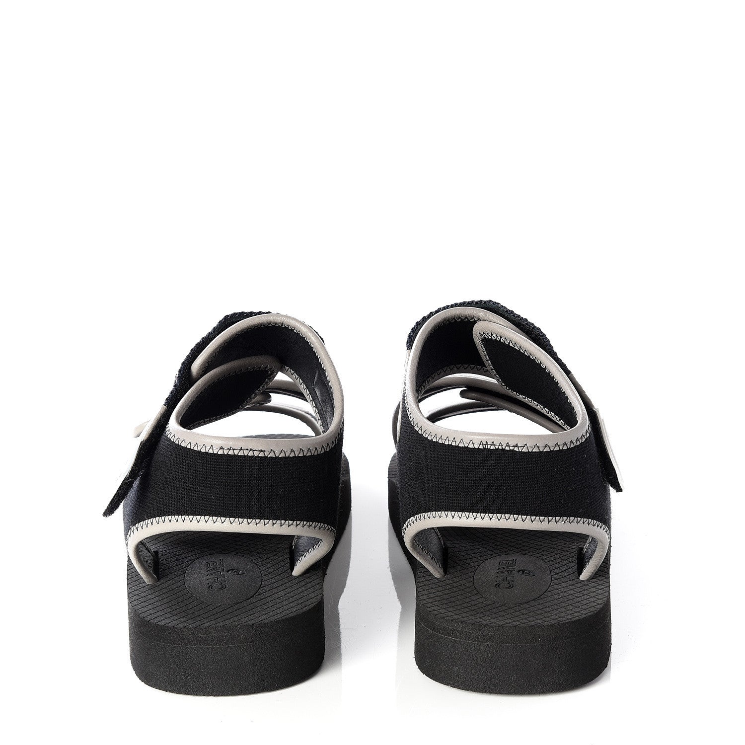 Chanel Lambskin Jersey Coco Sandals 38 Black 7 of 11
