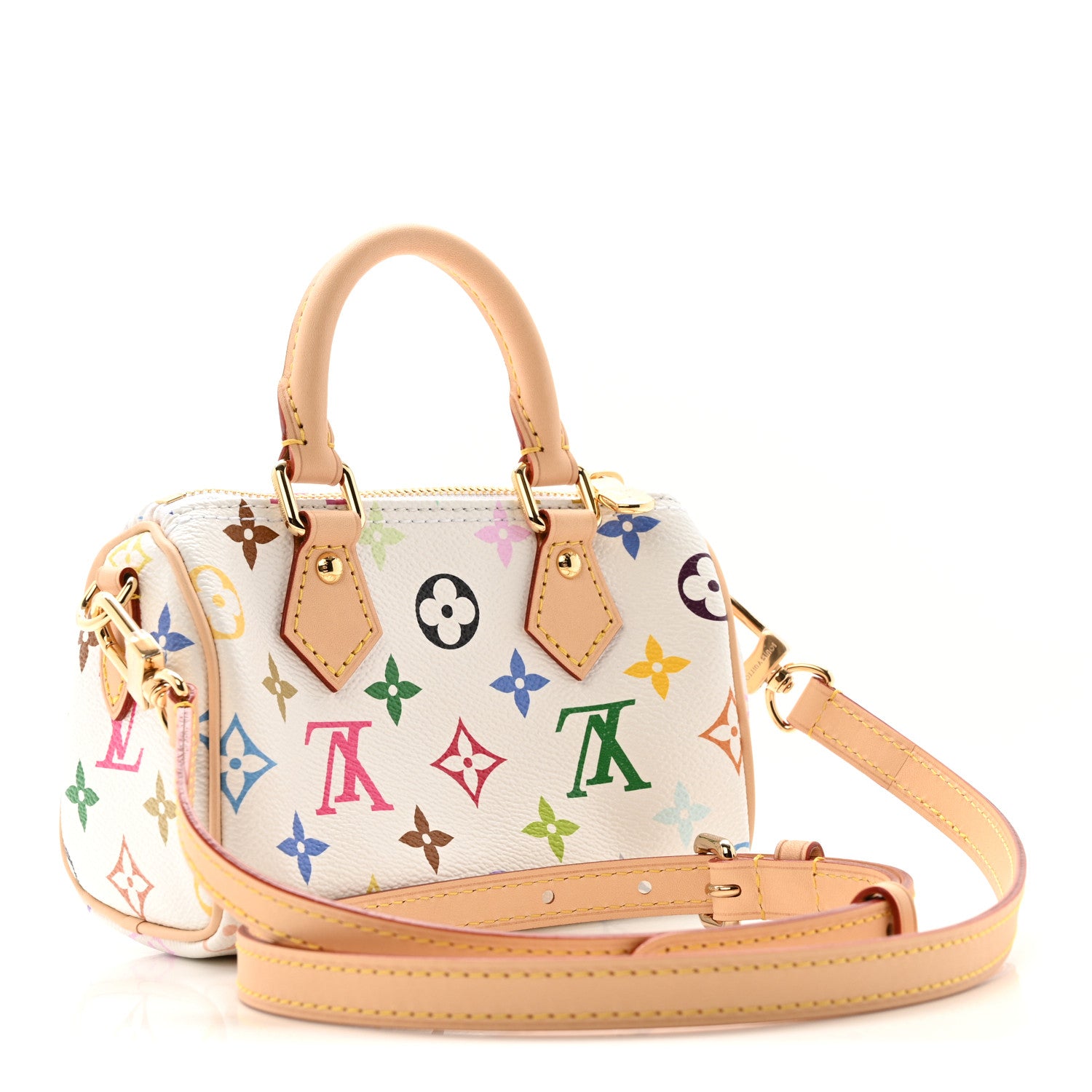 Louis Vuitton LV X TM Monogram Multicolor Nano Speedy White 3 of 10