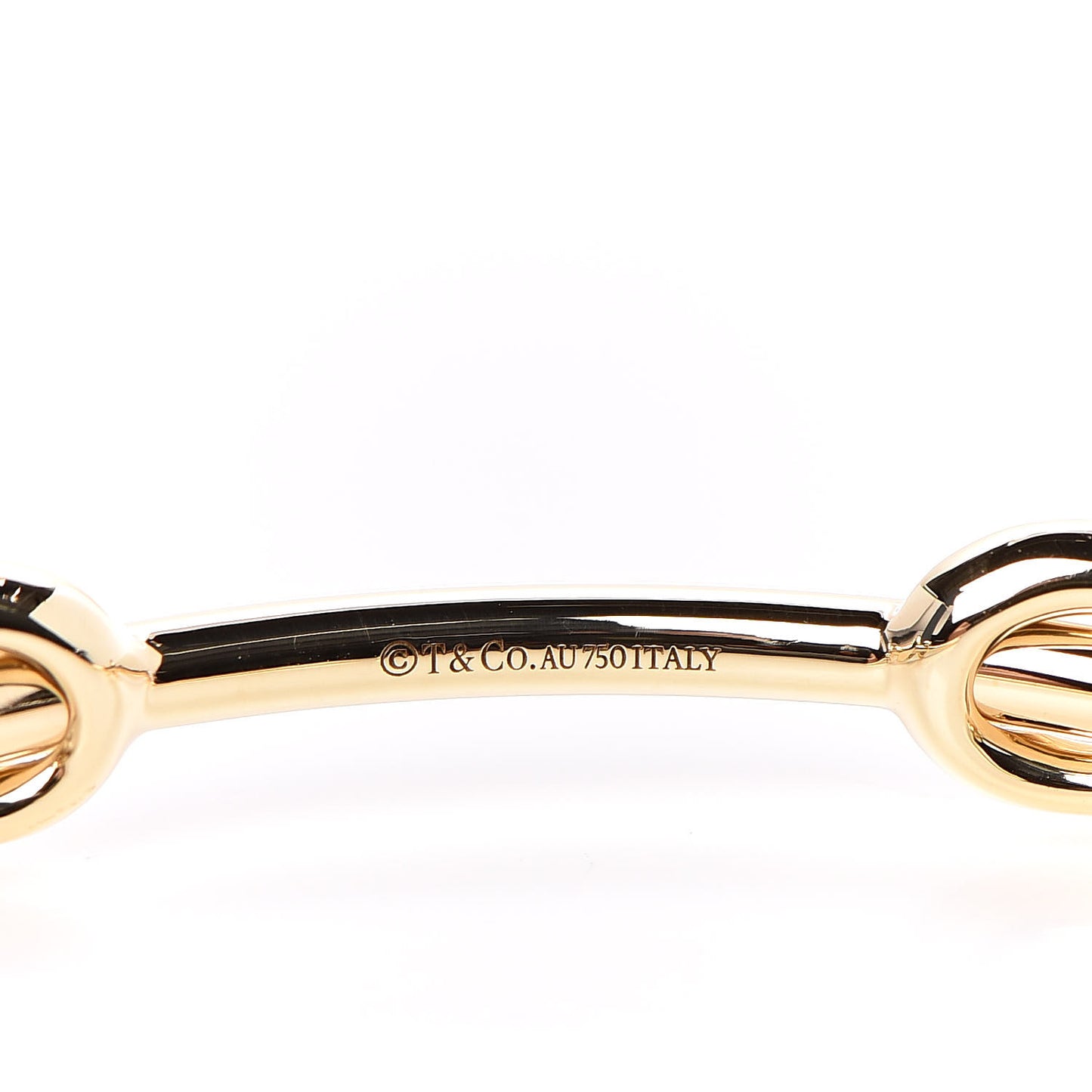 18K Yellow Gold Diamond Double Infinity Cuff Bracelet