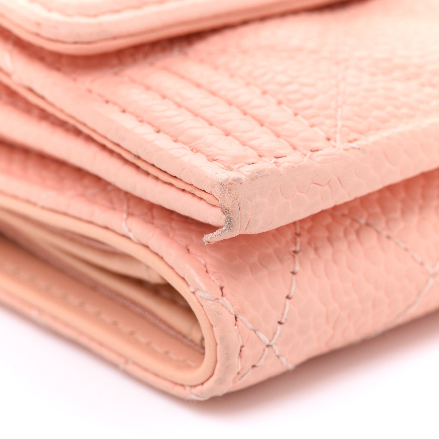 Chanel Caviar Quilted Small Boy Flap Wallet Light Pink 10 of 11
