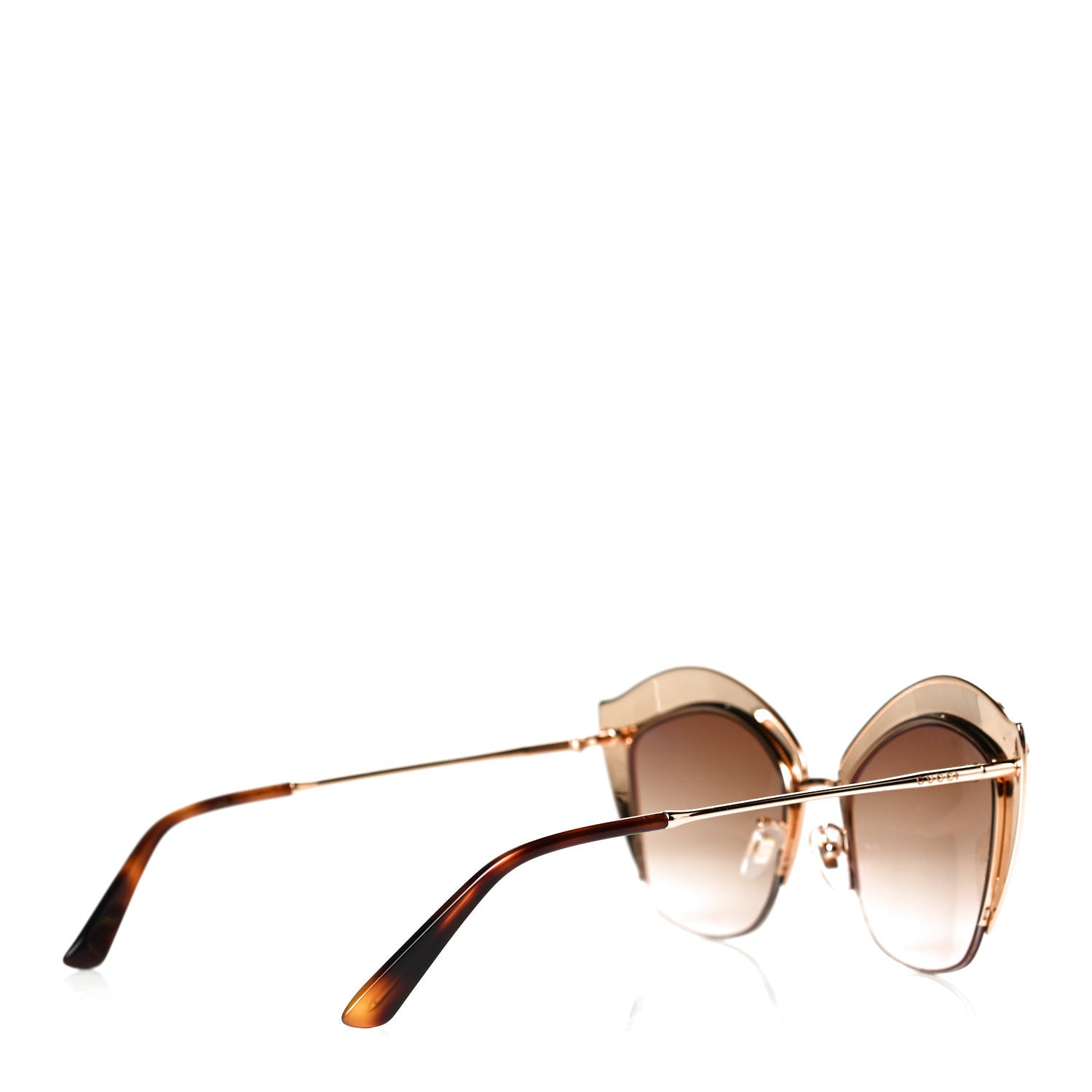 Gucci Metal Crystal Cat Eye Sunglasses GG00114S Pink 4 of 5