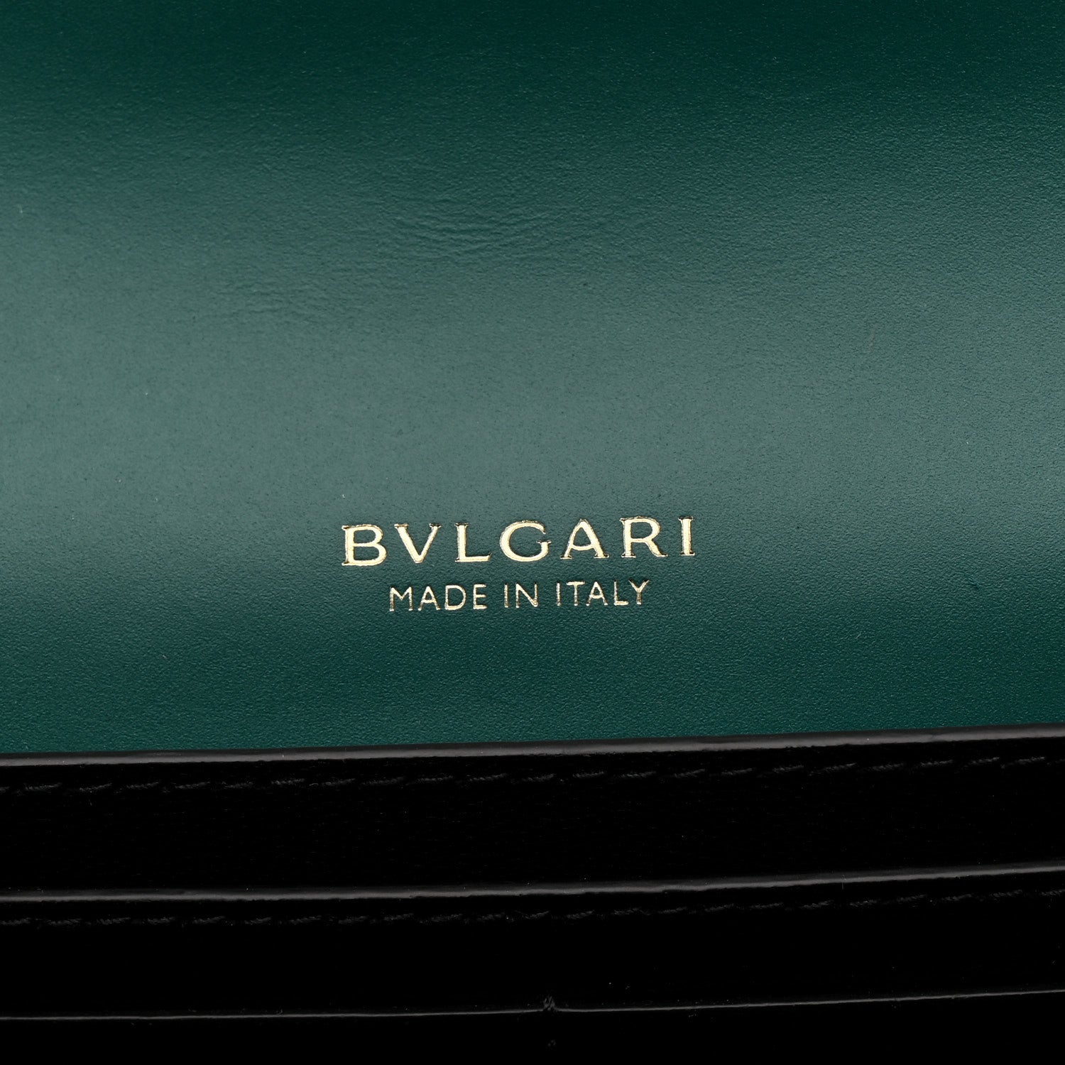 Bulgari Calfskin Serpenti Forever Chain Wallet Emerald Green 6 of 12