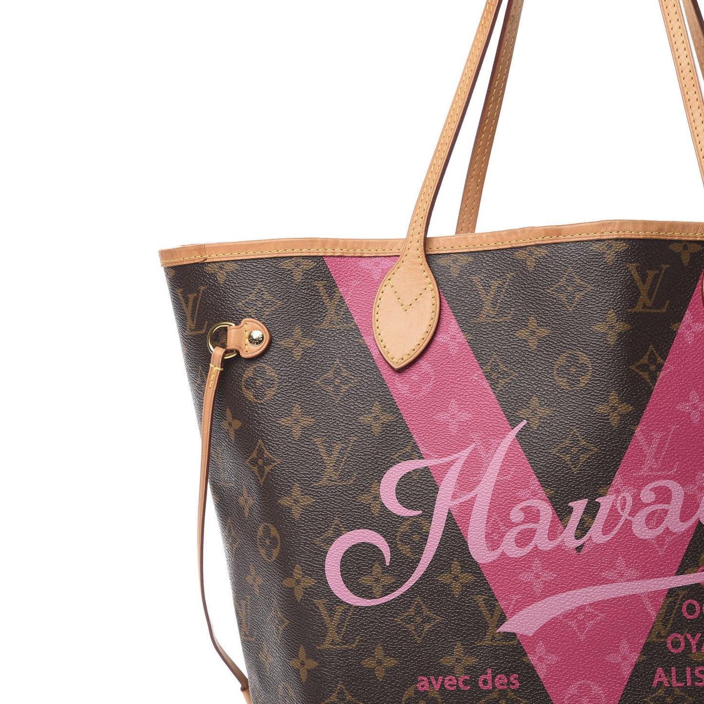 Monogram Hawaii V Neverfull MM Hot Pink